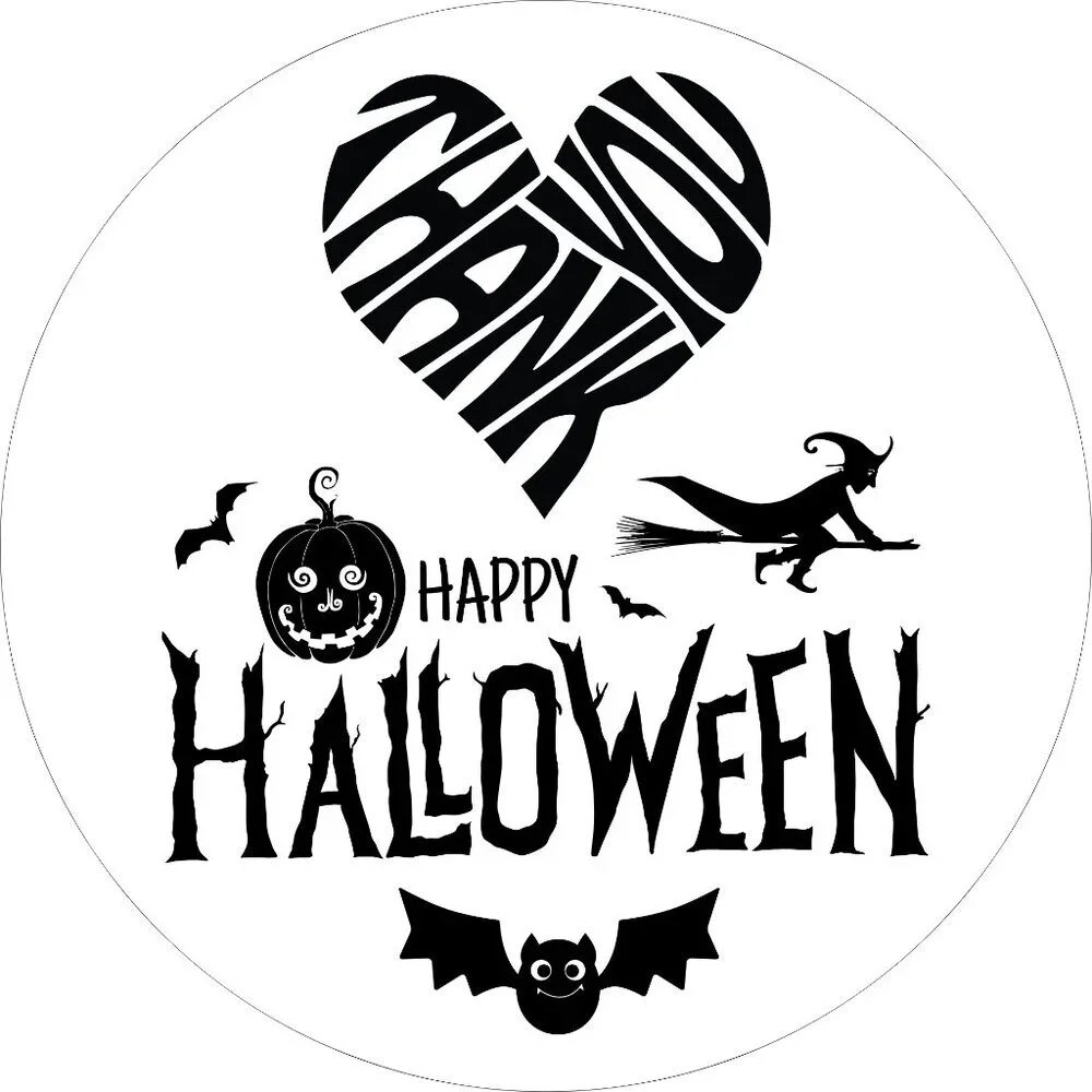100 Thank You Stickers Halloween